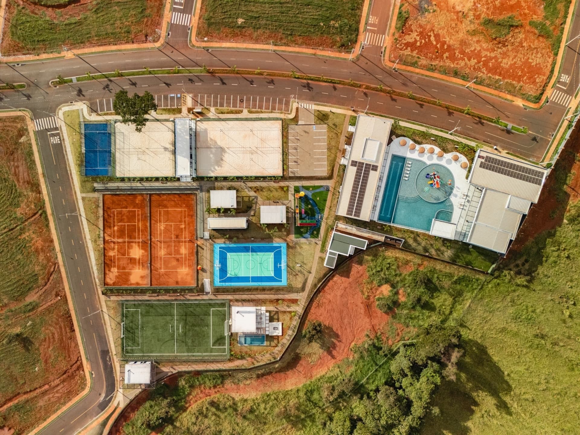 Vista Aérea do Clube